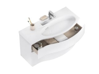 Тумба под раковину Kerama Marazzi Riva RV.100Rh\WHT.M правая 100 см белый матовый